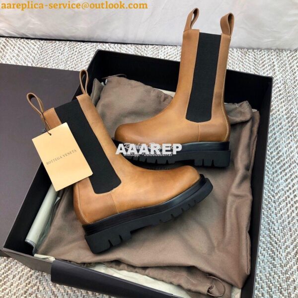 Replica Bottega Veneta BV Lug Boots Tan 592045 3