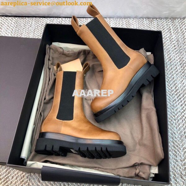 Replica Bottega Veneta BV Lug Boots Tan 592045 6