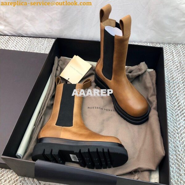 Replica Bottega Veneta BV Lug Boots Tan 592045 8