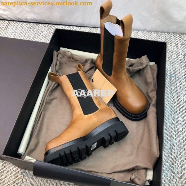 Replica Bottega Veneta BV Lug Boots Tan 592045 9