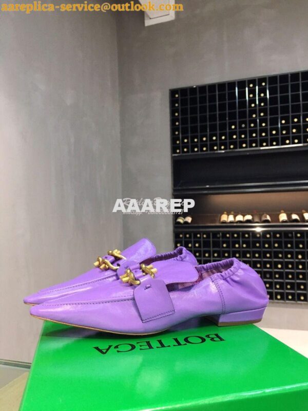 Replica Bottega Veneta BV Madame Loafers 651352 Purple 5