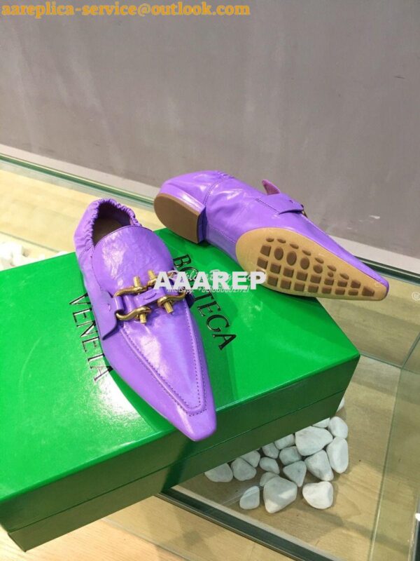 Replica Bottega Veneta BV Madame Loafers 651352 Purple 8