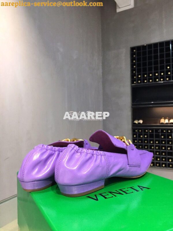 Replica Bottega Veneta BV Madame Loafers 651352 Purple 9