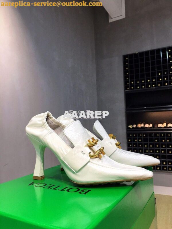 Replica Bottega Veneta BV Madame Pumps 651359 White 5