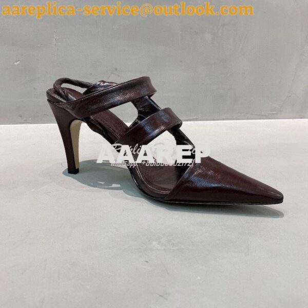 Replica Bottega Veneta BV Point Leather Pumps 35mm 90mm 81331 26