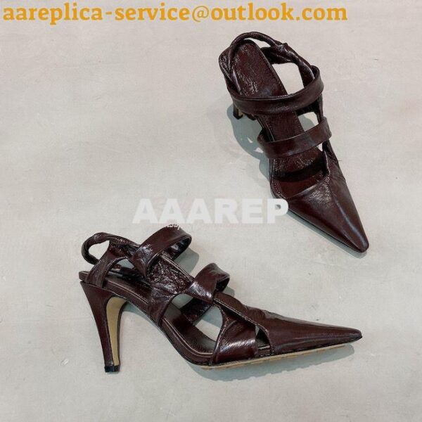 Replica Bottega Veneta BV Point Leather Pumps 35mm 90mm 81331 27