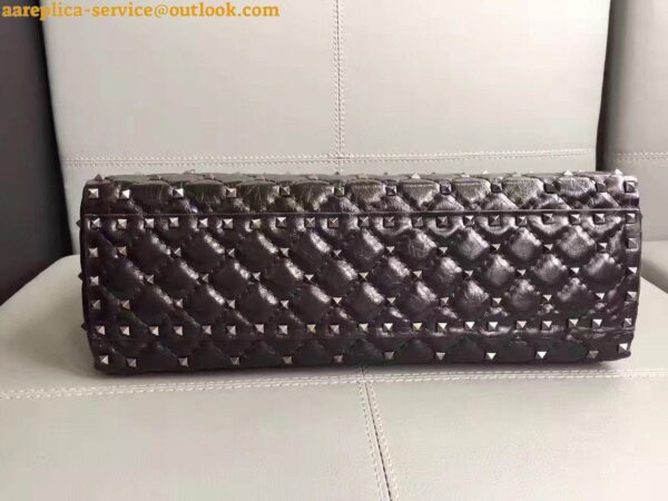 Replica Valentino All Black Rockstud Spike Tote Bag 5