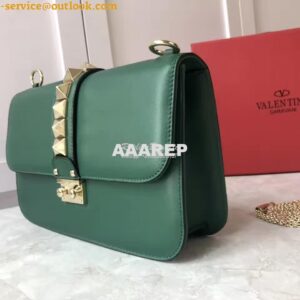 Replica Valentino Garavani Chain Cross Body Bag Green 2