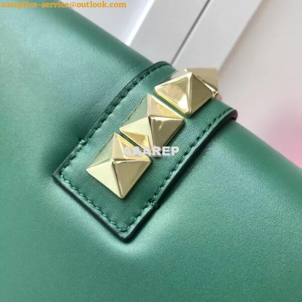 Replica Valentino Garavani Chain Cross Body Bag Green 7