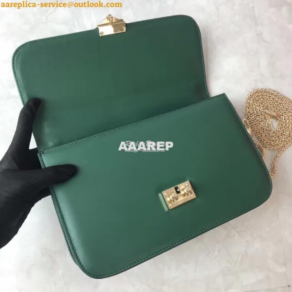 Replica Valentino Garavani Chain Cross Body Bag Green 9