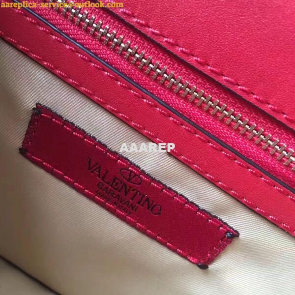 Replica Valentino Garavani Chain Cross Body Bag Red 7