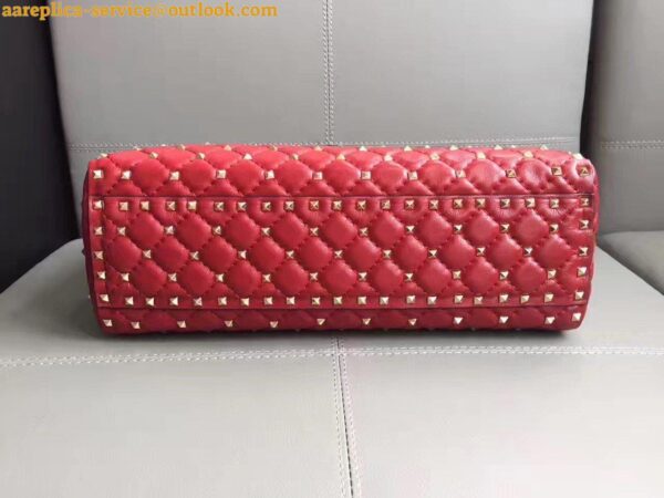 Replica Valentino Red Rockstud Spike Tote Bag 5