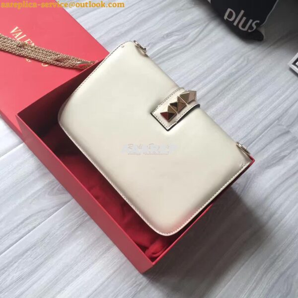 Replica Valentino Garavani Chain Cross Body Bag White 3