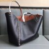 Replica Valentino Rockstud Medium Reversible Tote Black 2