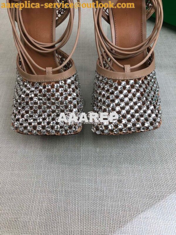 Replica Bottega Veneta BV Sparkle Stretch Rhinestone Mesh 667206 Nude 8