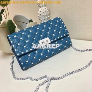 Replica Valentino Garavani Free Rockstud Spike Chain Bag Azure