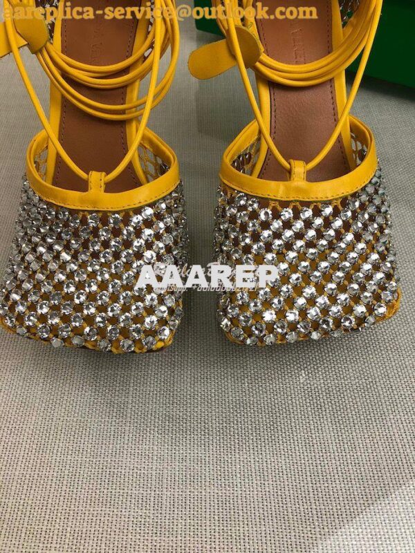 Replica Bottega Veneta BV Sparkle Stretch Rhinestone Mesh 667206 Yello 9