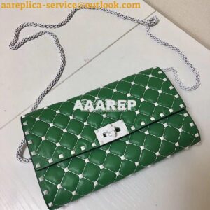 Replica Valentino Garavani Free Rockstud Spike Chain Bag Green 2