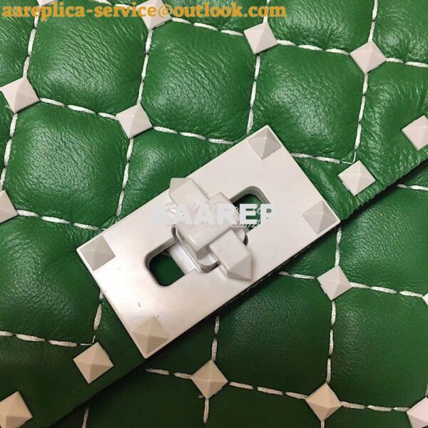 Replica Valentino Garavani Free Rockstud Spike Chain Bag Green 5