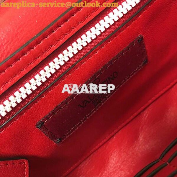 Replica Valentino Garavani Free Rockstud Spike Chain Bag Red 10