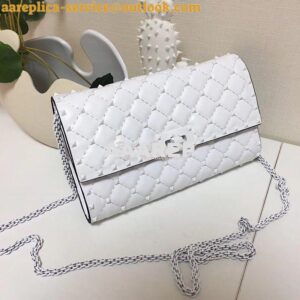 Replica Valentino Garavani Free Rockstud Spike Chain Bag White 2