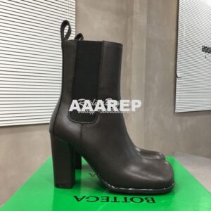 Replica Bottega Veneta BV Storm Leather Chelsea boots 677271 Fondant