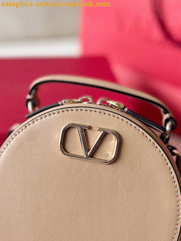 Replica Valentino VLogo Signature Mini Bag in Beige Calfskin 11