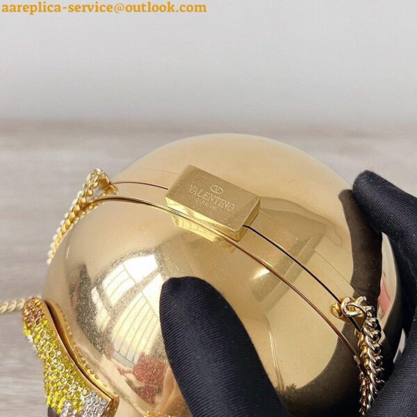 Replica Valentino VLogo Signature Spherical Metal Minaudiere 7