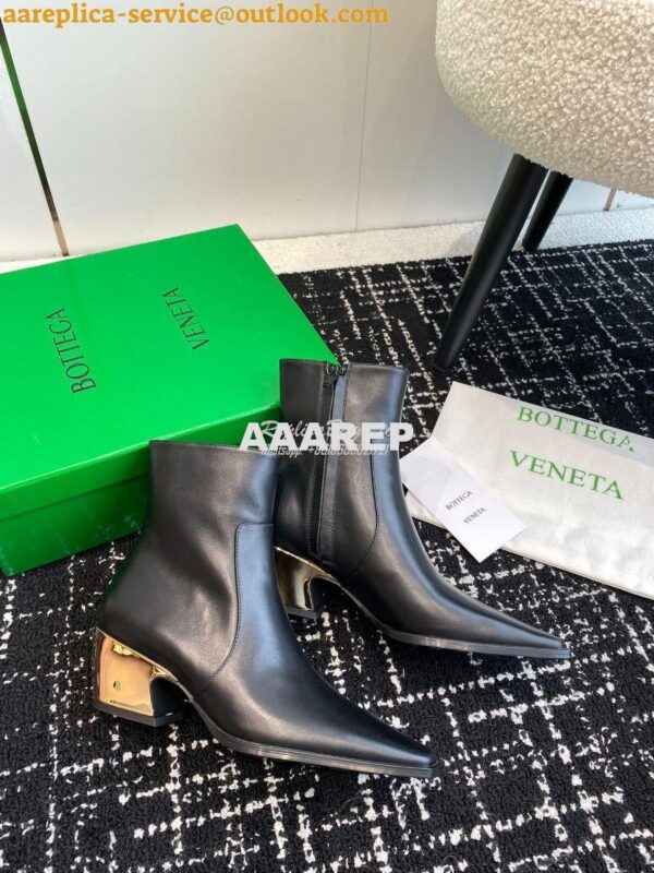 Replica Bottega Veneta BV Tex Ankle Boot 5cm Galvanized heel 763837 28