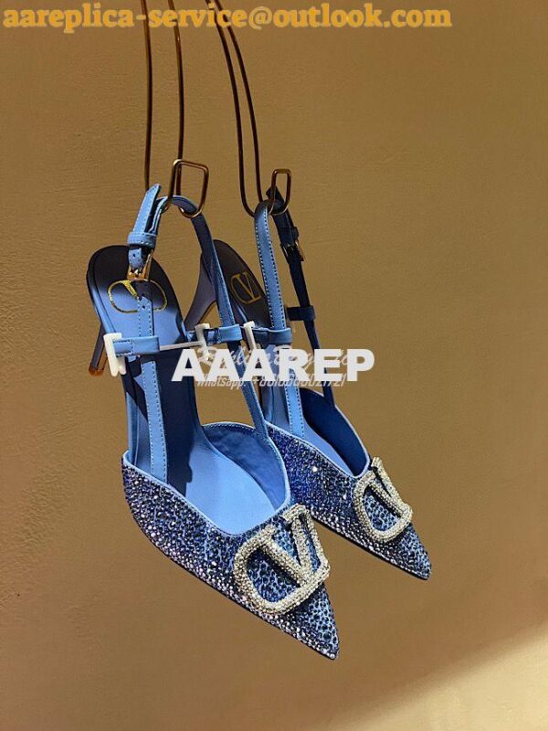 Replica Valentino VLogo Signature embellished pumps 80mm WS0R01N 17