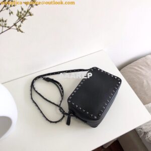 Replica Valentino Garavani Rockstud Crossbody bag in Grainy Calfskin B 2