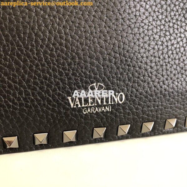 Replica Valentino Garavani Rockstud Crossbody bag in Grainy Calfskin B 8