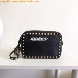 Replica Valentino Garavani Rockstud Crossbody bag in Grainy Calfskin B 2