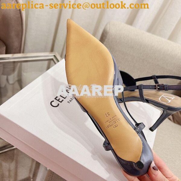 Replica Valentino Vlogo Signature Patent Leather Slingback Pump VW0S0 42