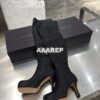 Replica Bottega Veneta BV The Bold High Boots 631934 Black Suede 2