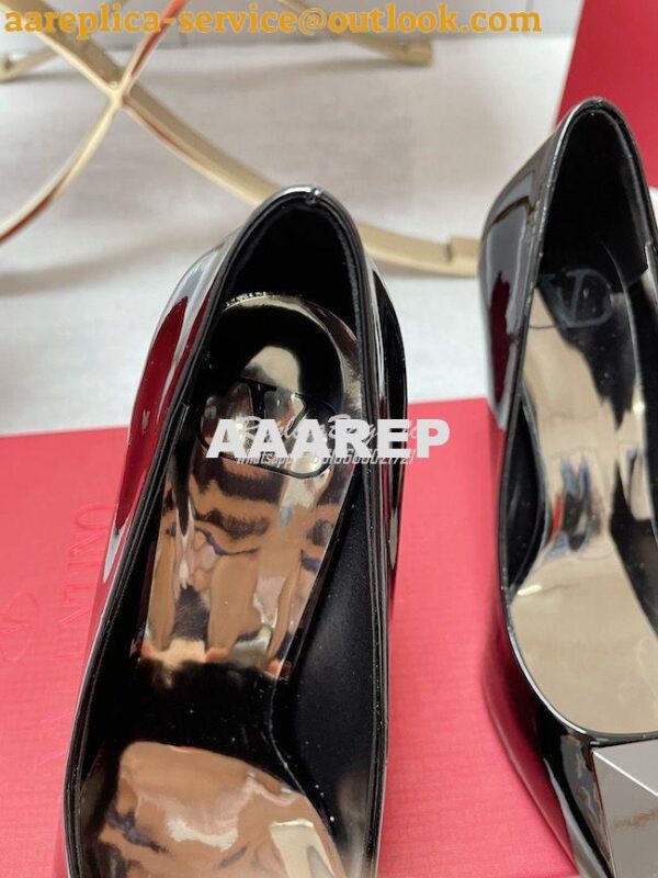 Replica Valentino Garavani One Stud Patent Leather Pump 100mm WS0FH8 9