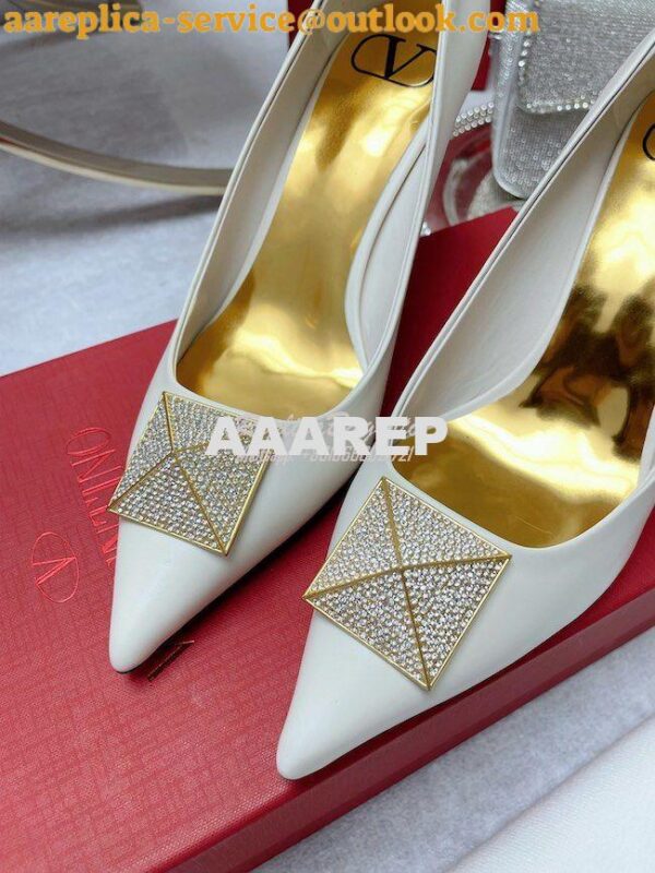 Replica Valentino Garavani One Stud Pump With Crystals 100mm WS0FH8 8