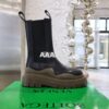 Replica Bottega Veneta BV Tire Boots 630297 Black Green 2