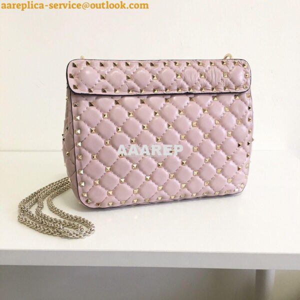 Replica Valentino Garavani Rockstud Spike Quilted Leather Chain bag in 15