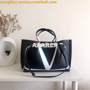 Replica Valentino Garavani VLOGO Escape Shopper Leather Tote Bag