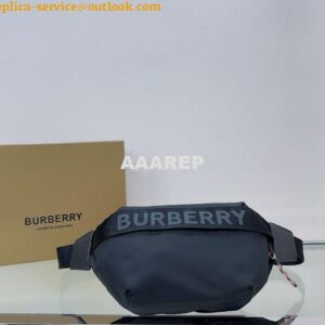 Replica Burberry Medium Logo Detail Bum Bag 80101441 Black