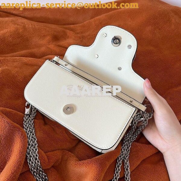 Replica Valentino Locò Shoulder Bag With Jewel Logo WB0K53 Ivory 10