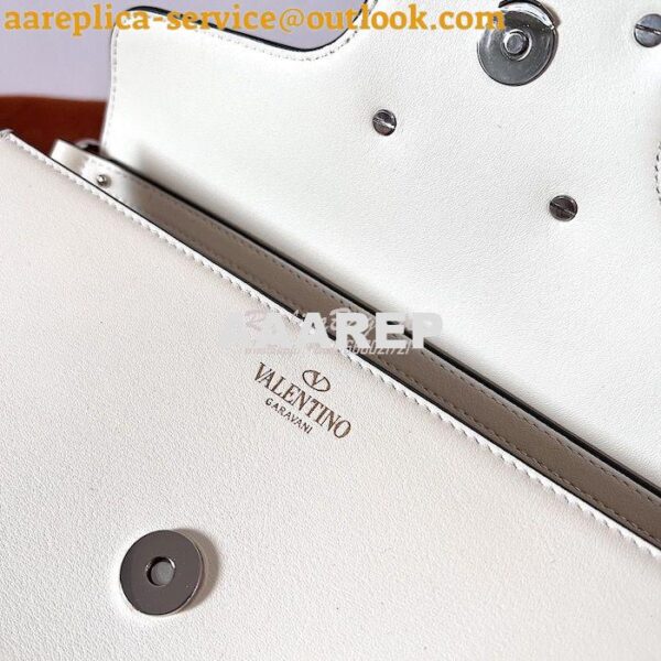 Replica Valentino Locò Shoulder Bag With Jewel Logo WB0K53 Ivory 19