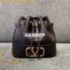 Replica Valentino Mini Bucket Bag In Nappa Leather with VLogo Signatur 2