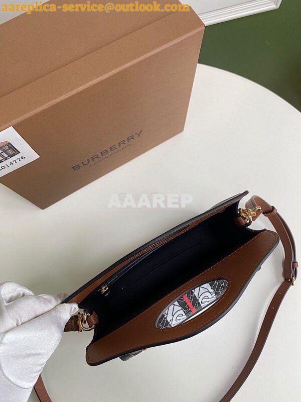 Replica Burberry Mini Monogram Stripe E-canvas Pocket Bag 80146151 10