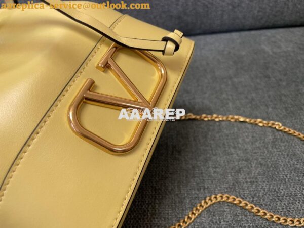 Replica Valentino Mini Bucket Bag In Nappa Leather with VLogo Signatur 6