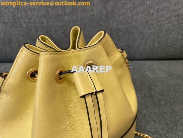 Replica Valentino Mini Bucket Bag In Nappa Leather with VLogo Signatur 7