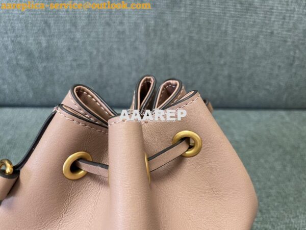 Replica Valentino Mini Bucket Bag In Nappa Leather with VLogo Signatur 8