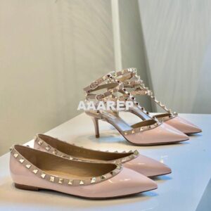 Replica Valentino Garavani Rockstud Caged Pump 65mm Pink