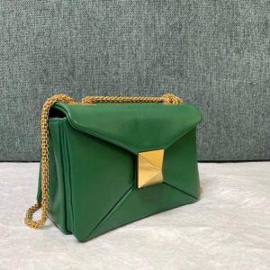 Replica Valentino One Stud Nappa Bag With Chain 1215 Green